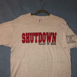 Shutdown authentic original 90s tee in good condition,few minor stains by collar